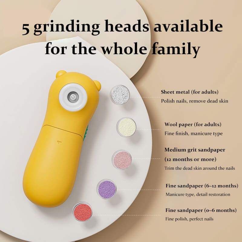 Baby Electric Nail Grinder, Nail Trimming, Baby Nail Clipper & Polishing - Image 3