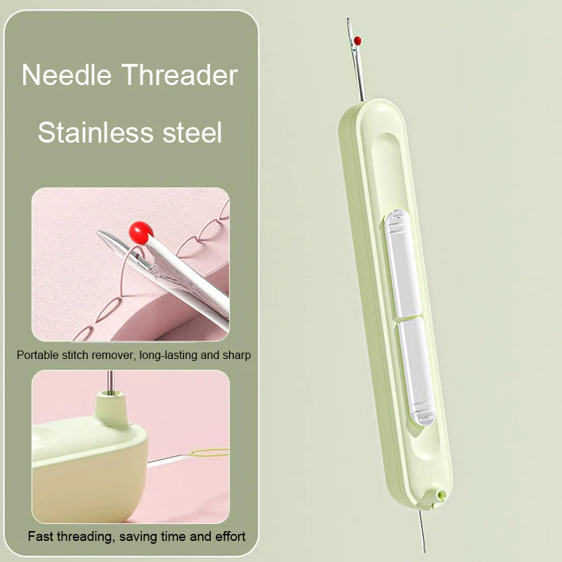 Dual-Head Hand Sewing Tool – 2-in-1 Needle Threader and Stitch Remover - Image 5