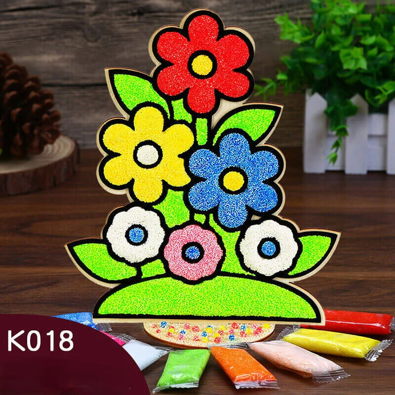 Handmade Clay Coloring DIY Puzzle Production-Snowflake Clay Painting - Image 10