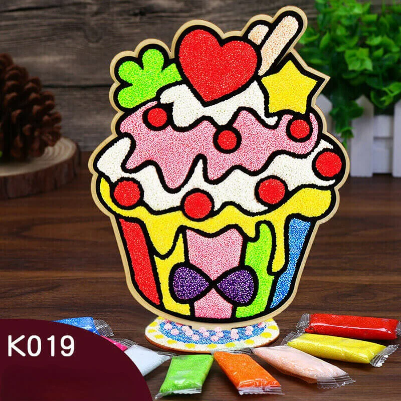 Handmade Clay Coloring DIY Puzzle Production-Snowflake Clay Painting - Image 11