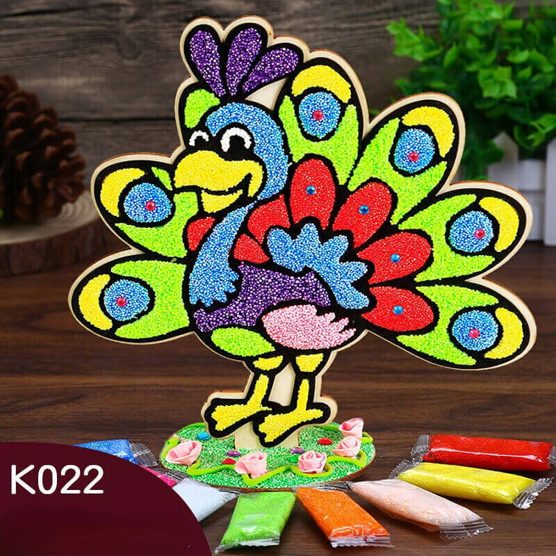 Handmade Clay Coloring DIY Puzzle Production-Snowflake Clay Painting - Image 12