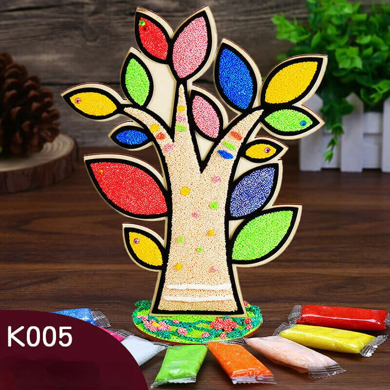 Handmade Clay Coloring DIY Puzzle Production-Snowflake Clay Painting - Image 3