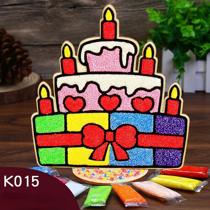 Handmade Clay Coloring DIY Puzzle Production-Snowflake Clay Painting - Image 7