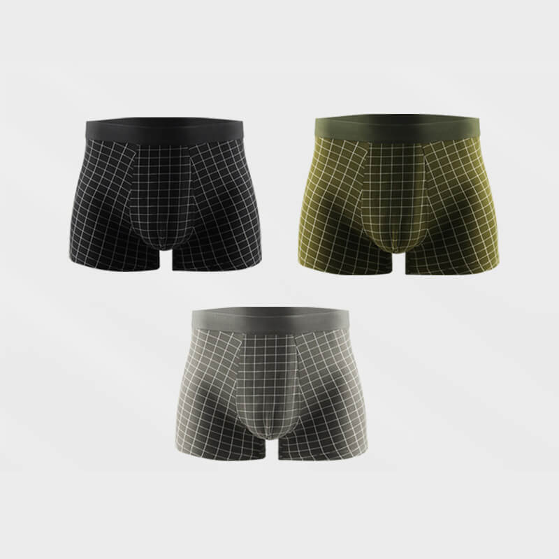 Men's Breathable And Stretchy Ice Silk Cotton Boxers - Image 4