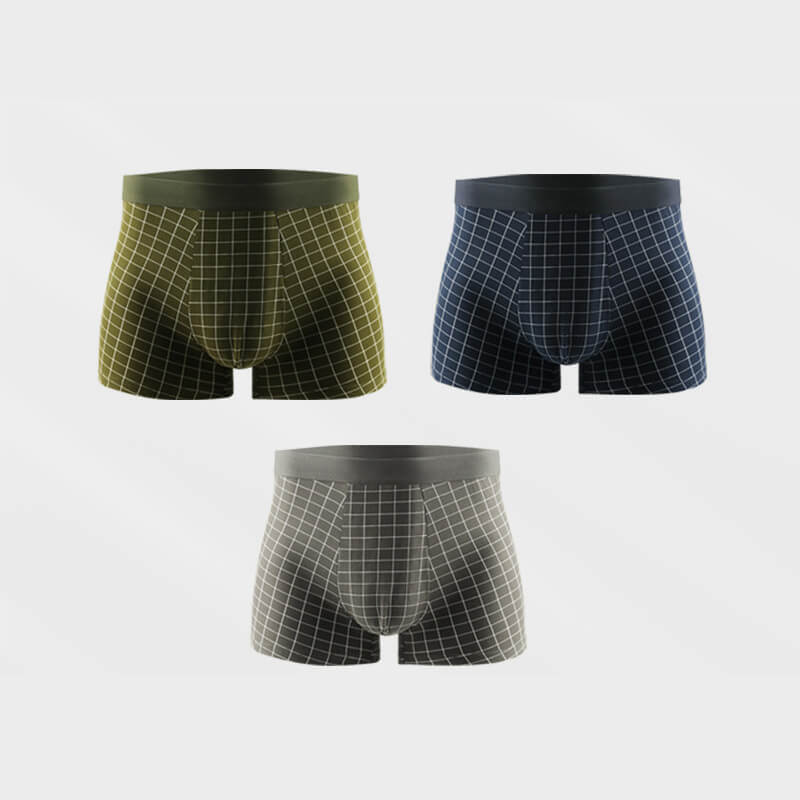 Men's Breathable And Stretchy Ice Silk Cotton Boxers - Image 5