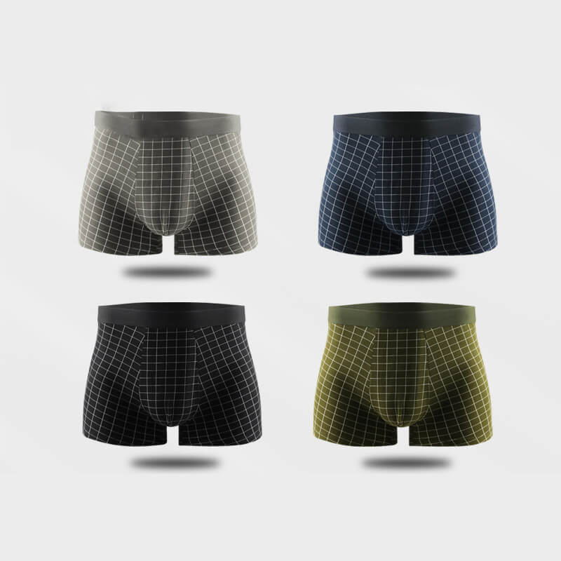 Men's Breathable And Stretchy Ice Silk Cotton Boxers - Image 7