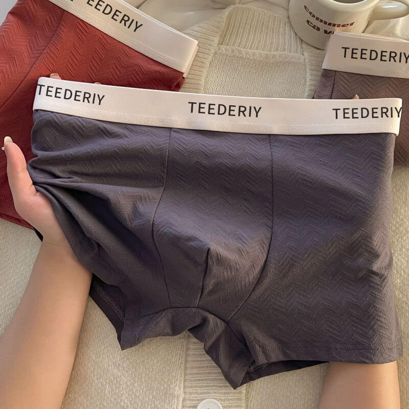 Men's Pure Cotton Breathable Comfortable Solid Color Boxers - Image 6