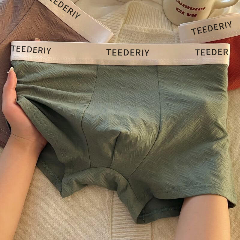 Men's Pure Cotton Breathable Comfortable Solid Color Boxers - Image 8