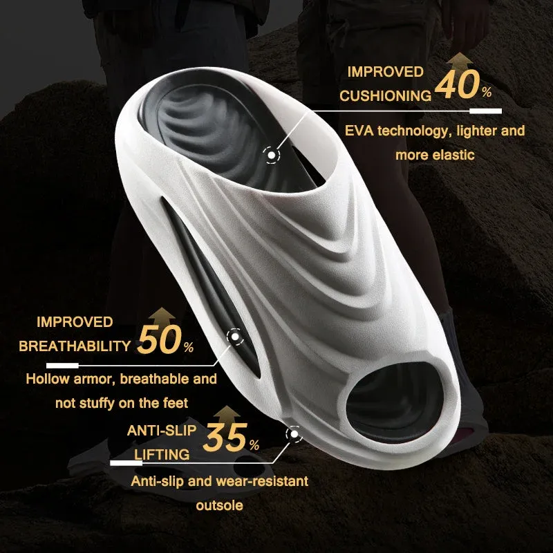 Unisex Cushioned Slippers Non-Slip Thick Sole Beach Sandals - Image 3