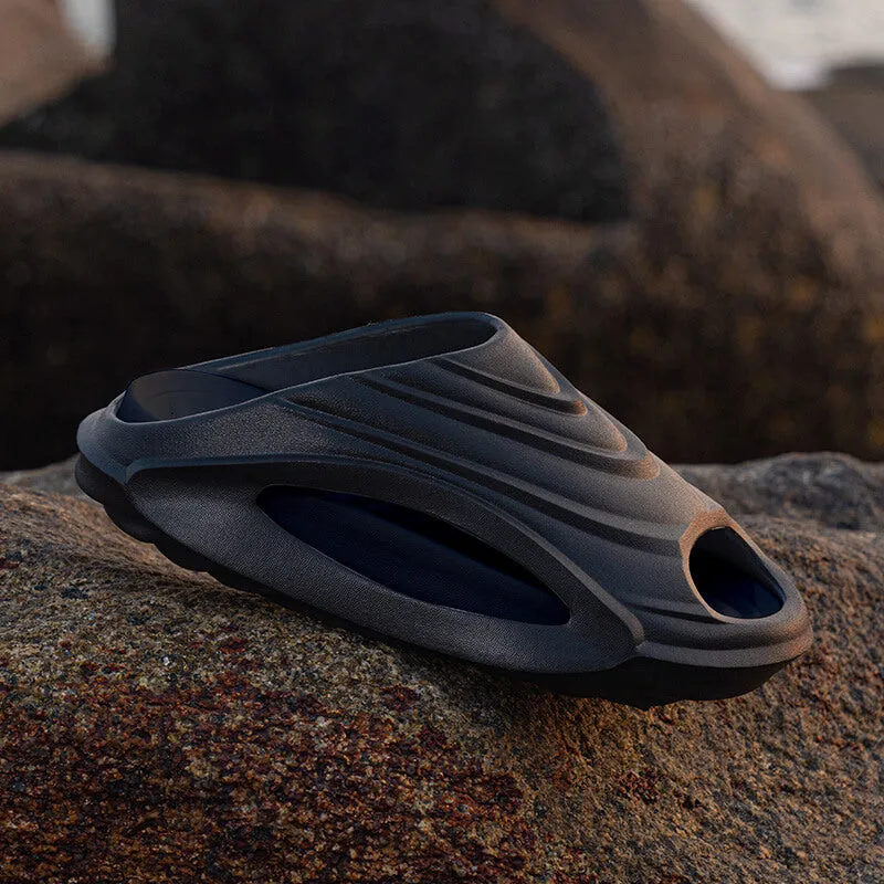 Unisex Cushioned Slippers Non-Slip Thick Sole Beach Sandals - Image 5